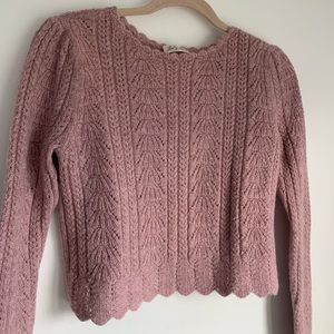 Loveshackfancy scalloped sweater